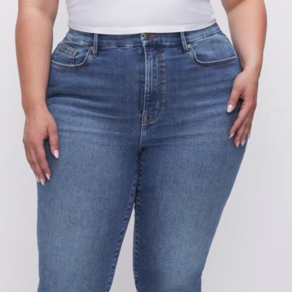 New $159 Good American ALWAYS FITS GOOD LEGS STRAIGHT JEANS 28-32 PLUS NWT - Picture 4 of 16